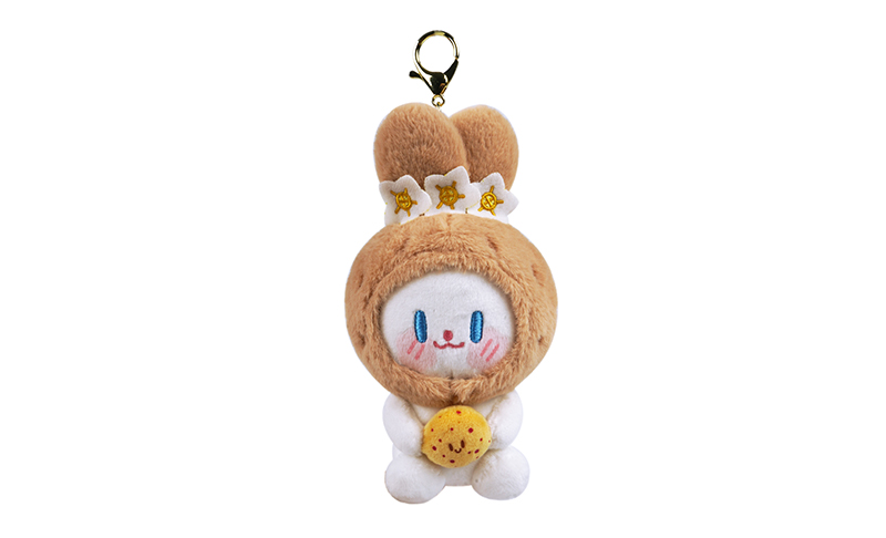 Potato bunny plush keychain
