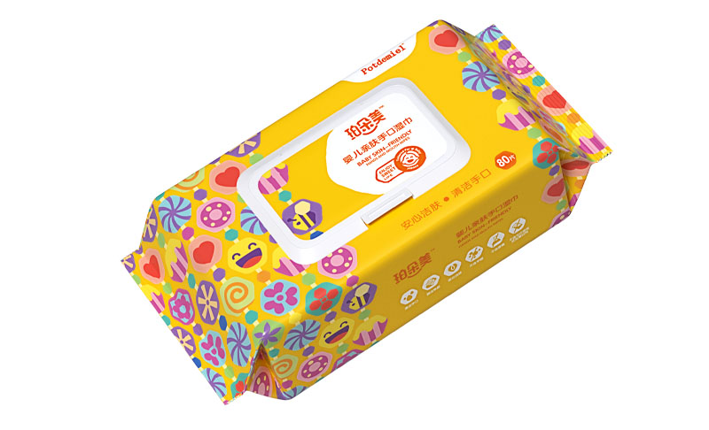 Potdemiel Baby Skin-friendly Hand and mouth Wipes 80 Count